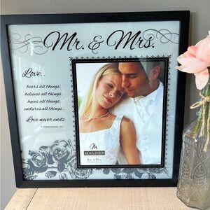 Mr. and Mrs. Wedding Frame